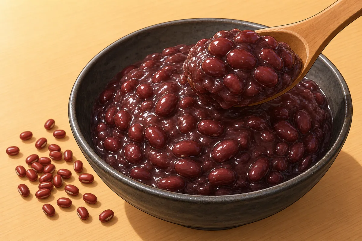 Anko: sweet red bean paste (tsubuan)