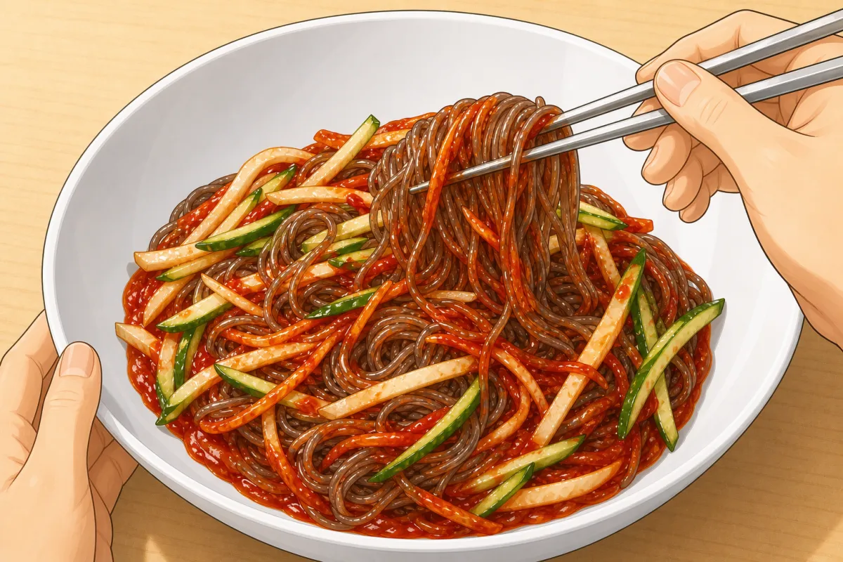 Mix everything up before you dig in.