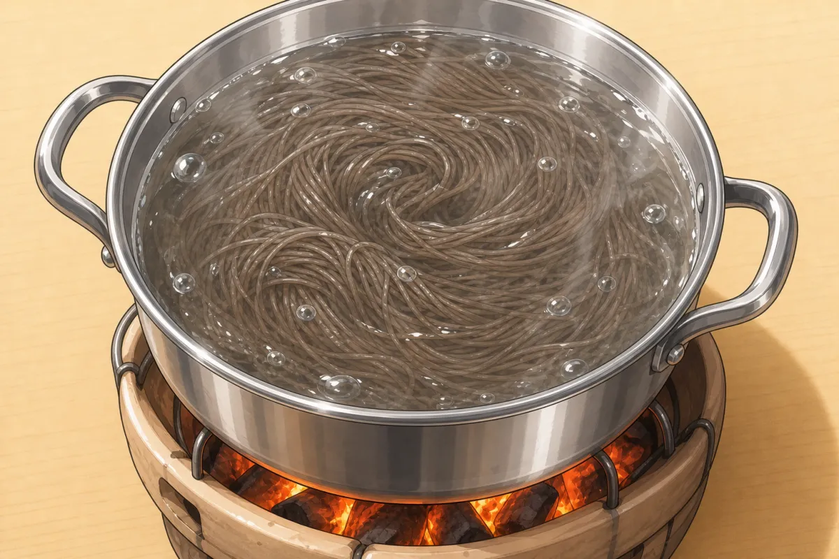 Boil the noodles