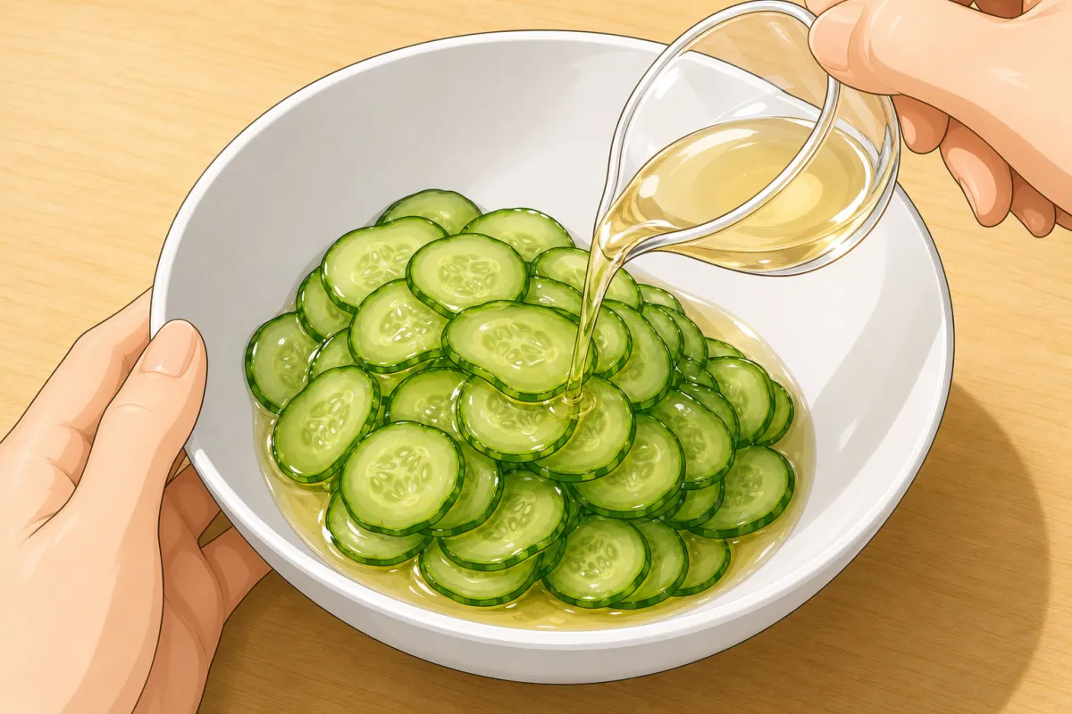 Stir until the sugar dissolves, then pour over and toss.
