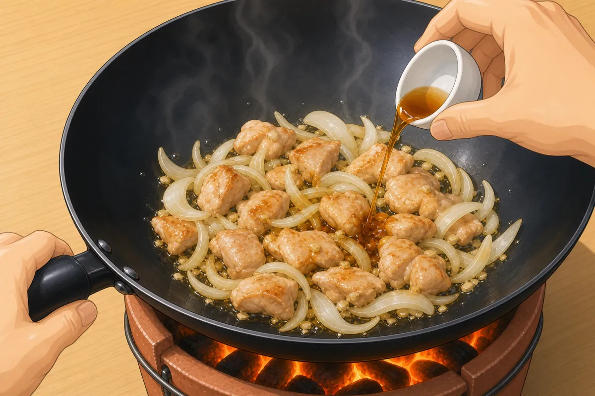 Chicken and fish sauce in; stir-fry about 2 minutes.
