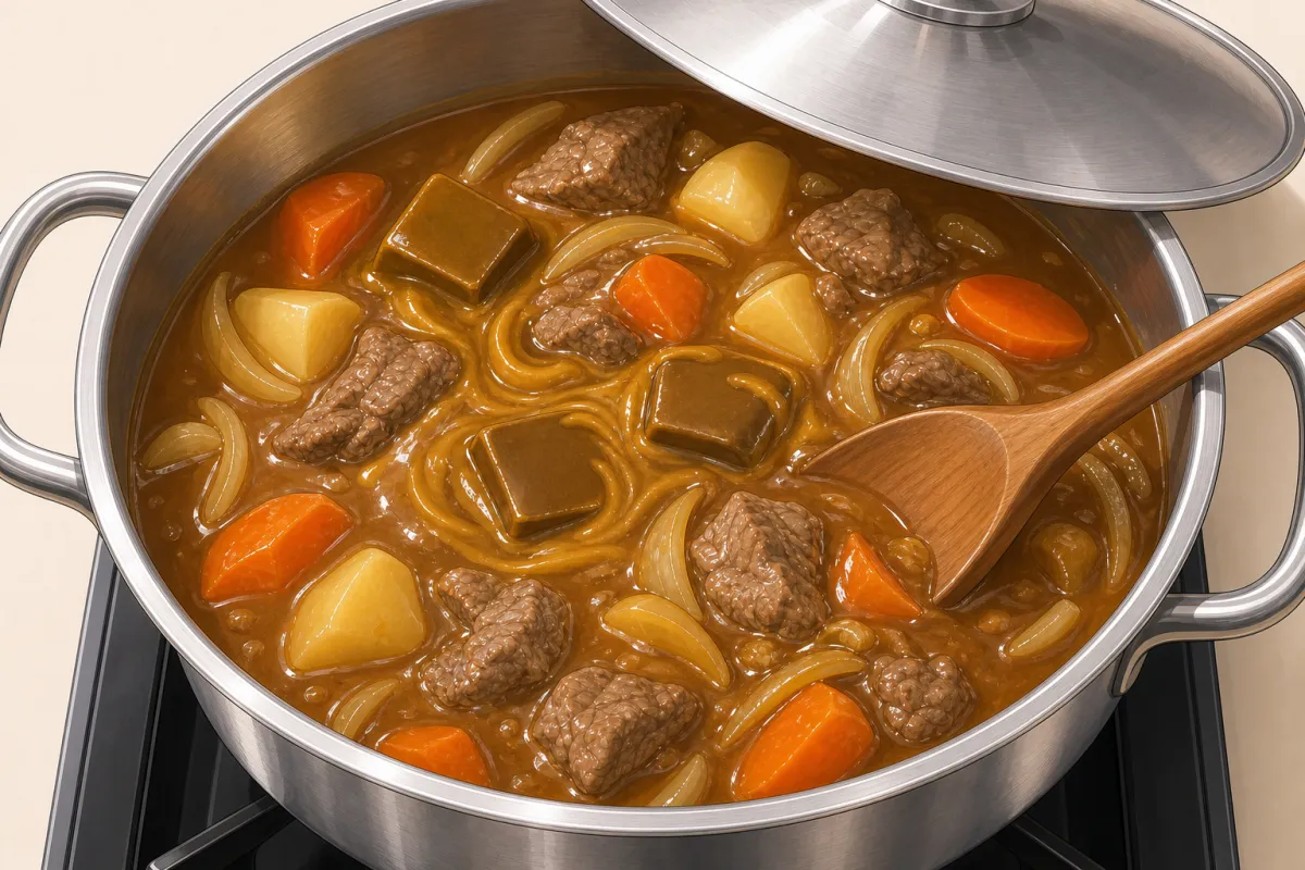 Heat off — roux in