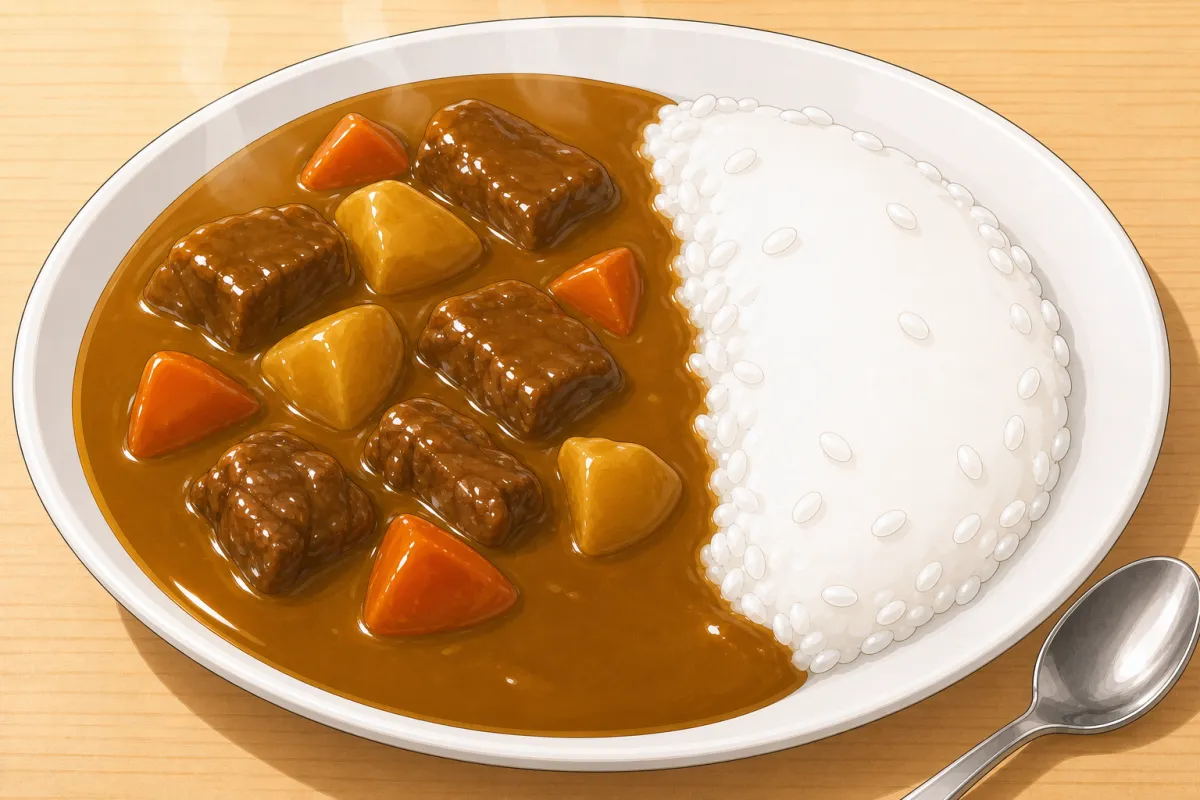Easy Japanese curry (Golden Curry roux)