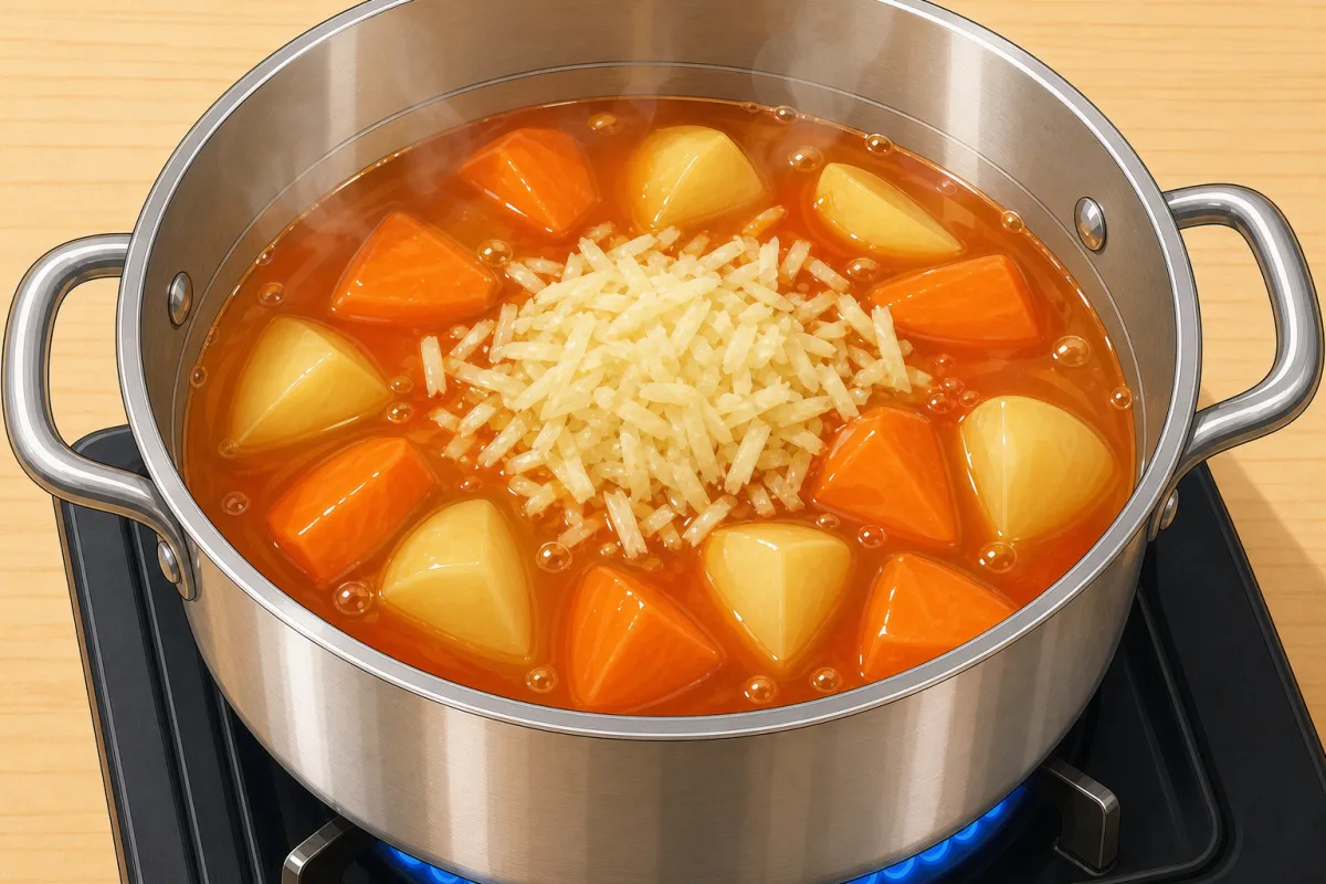 Tomato sauce, then apple