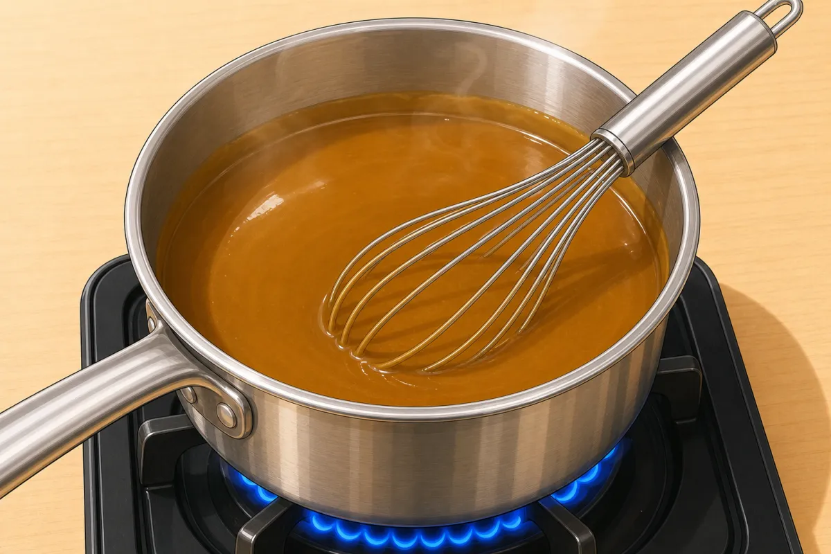 Dissolve the roux