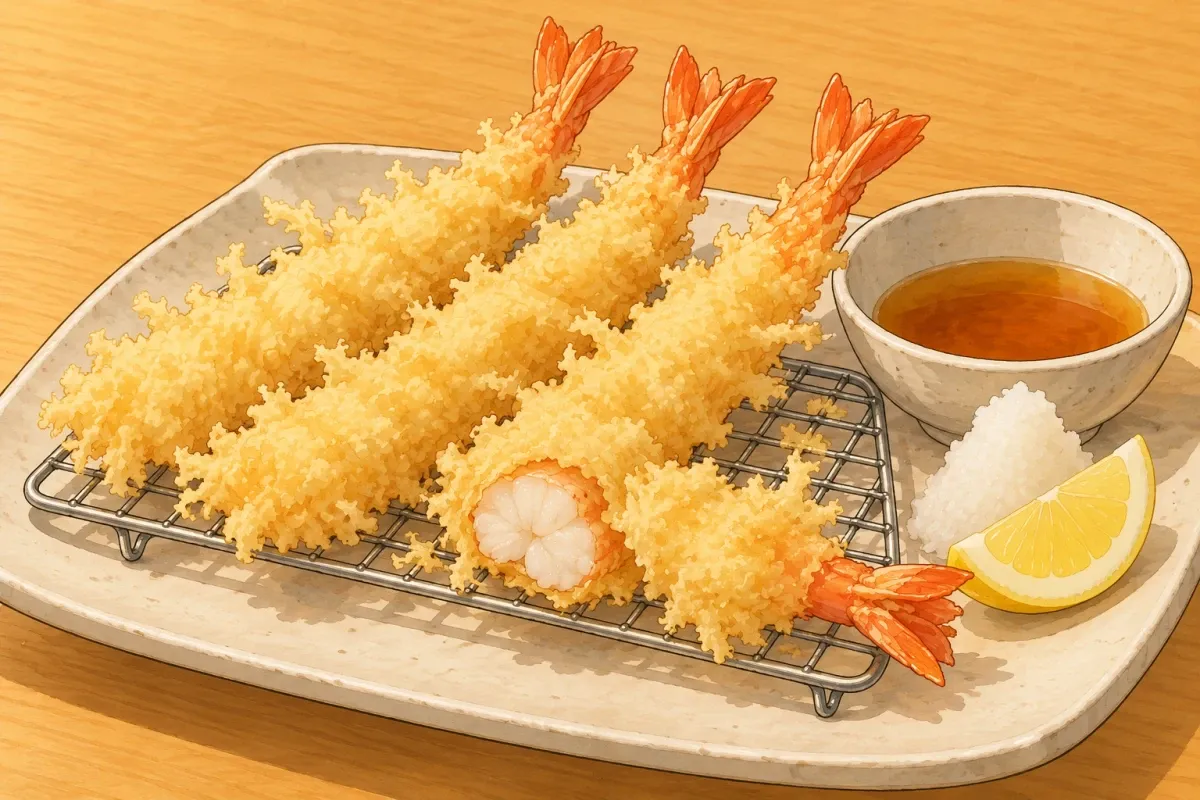 Jumbo shrimp tempura
