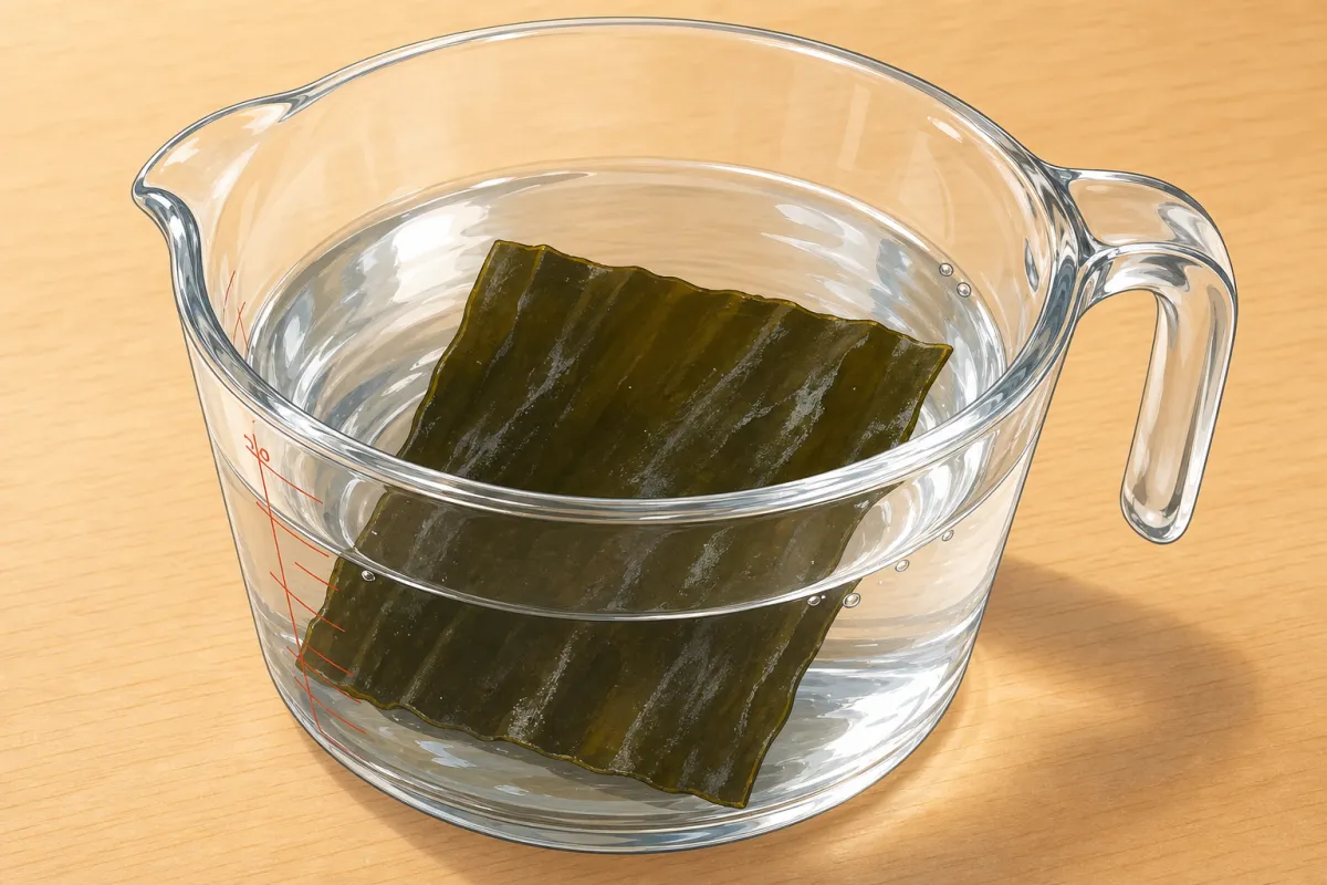 Soak the kombu