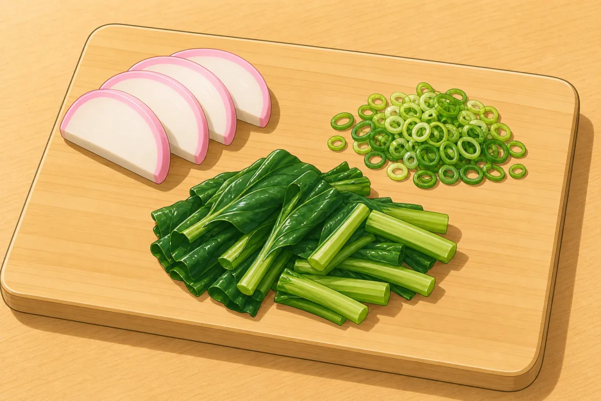 Slice the toppings