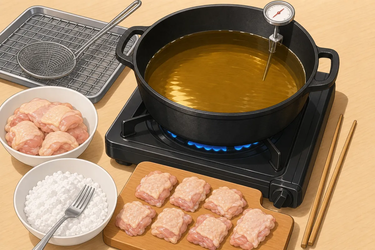 Heat the oil