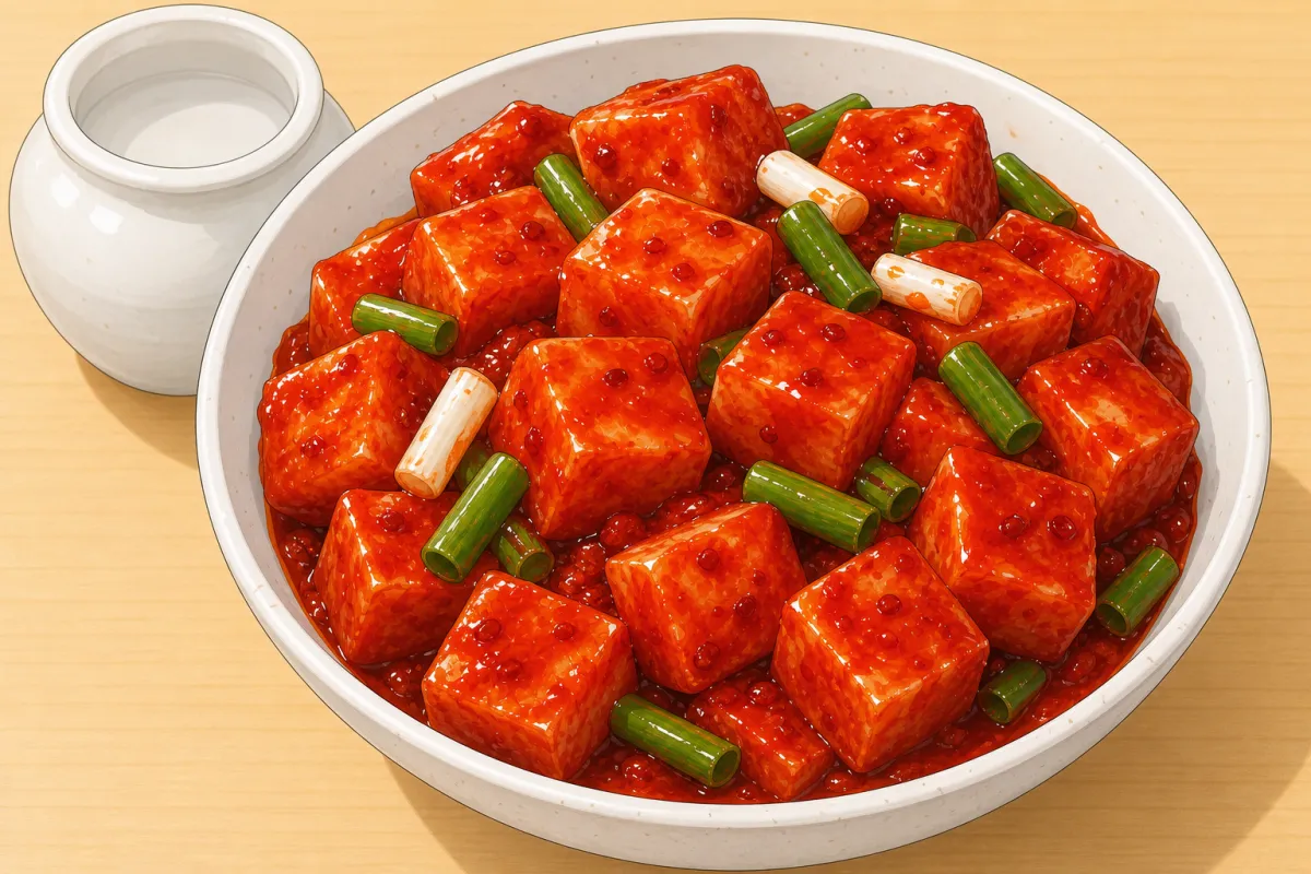 Ккактуги (кимчи из кубиков редьки)