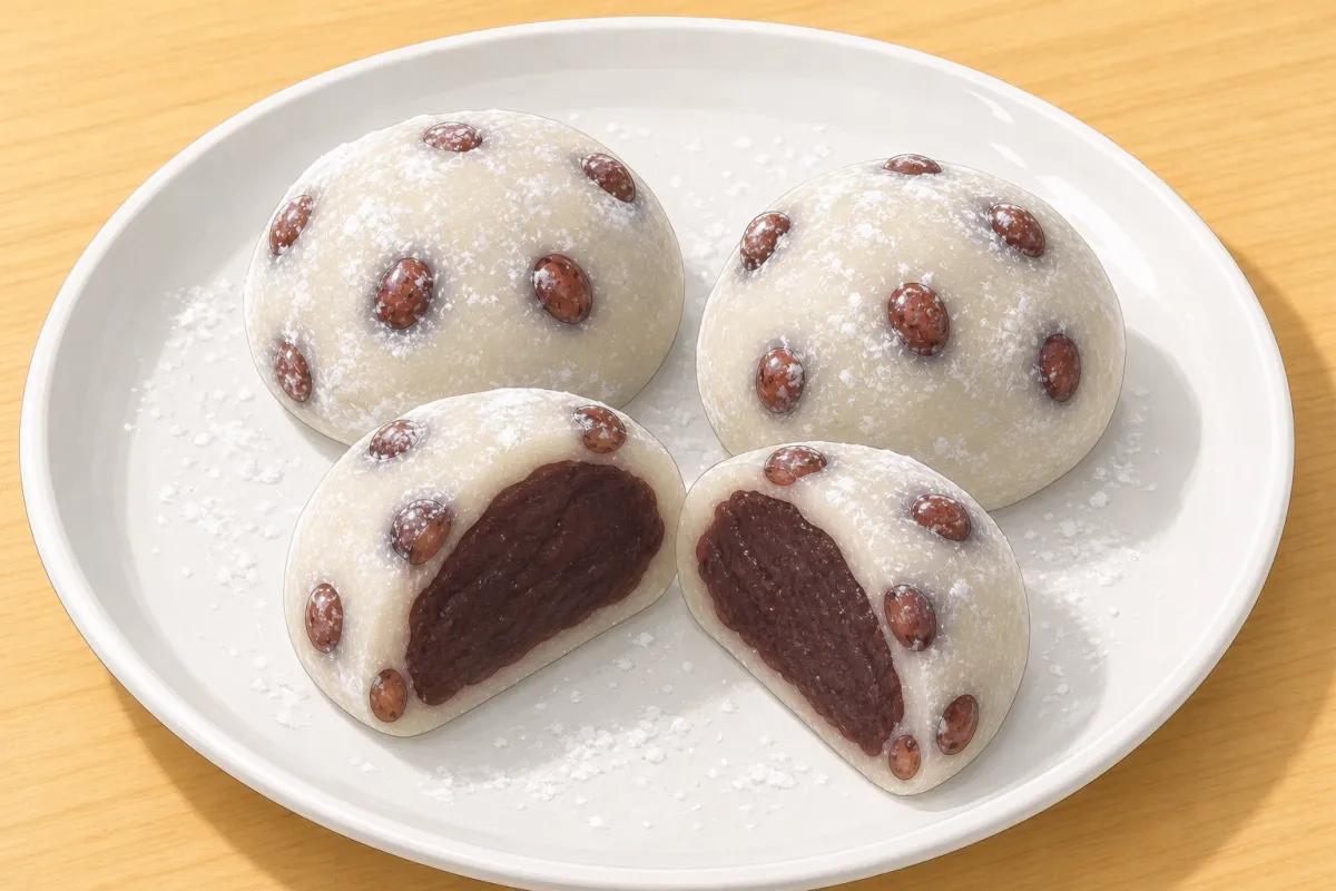 Mame daifuku (salted red pea mochi)