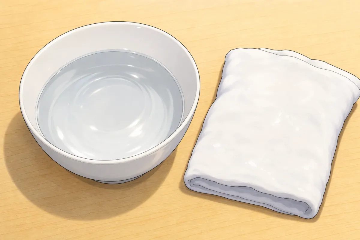 Tezu: wet your fingertips