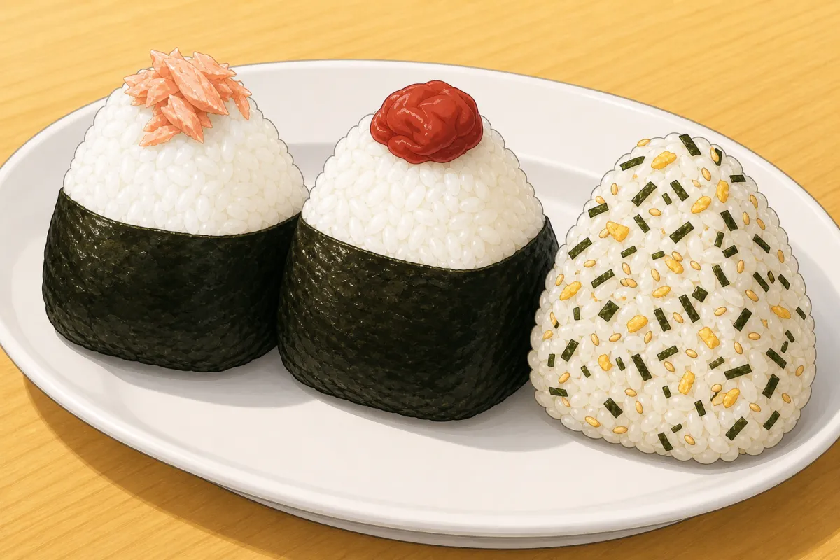 Nori, furikake, a dab on top