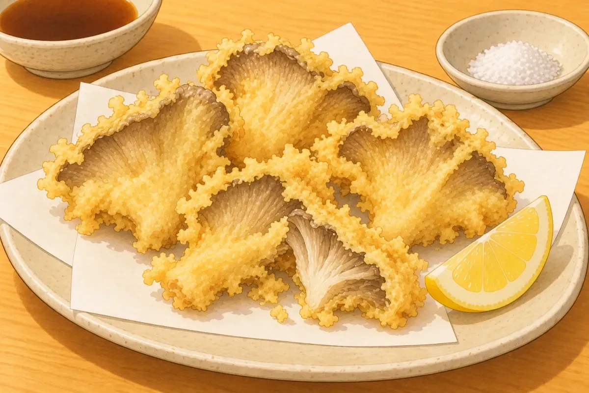 Oyster mushroom tempura