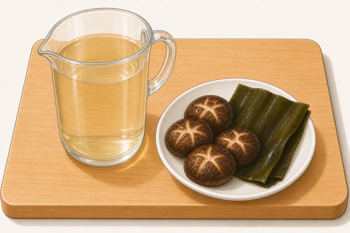 Даси из шиитаке и комбу