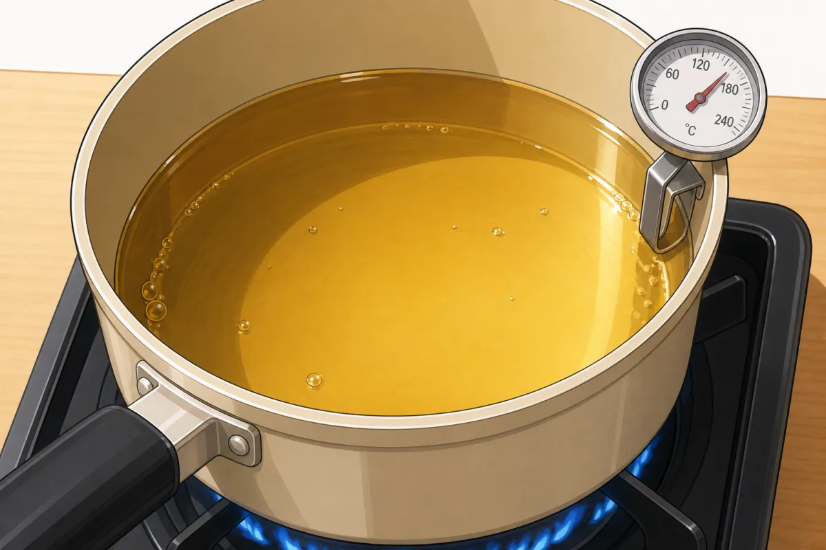 Heat the oil