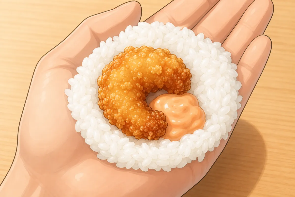 Rice, shrimp, mayo