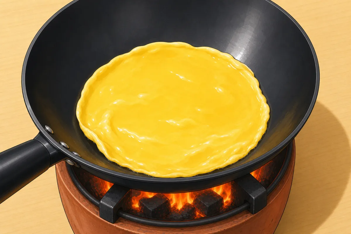 Thin omelette