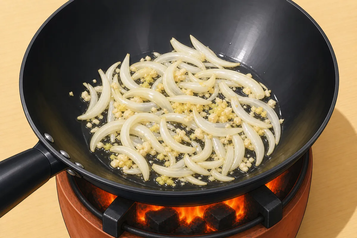 Garlic, ginger and onion