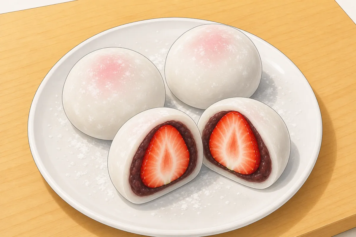 Strawberry daifuku (ichigo daifuku)