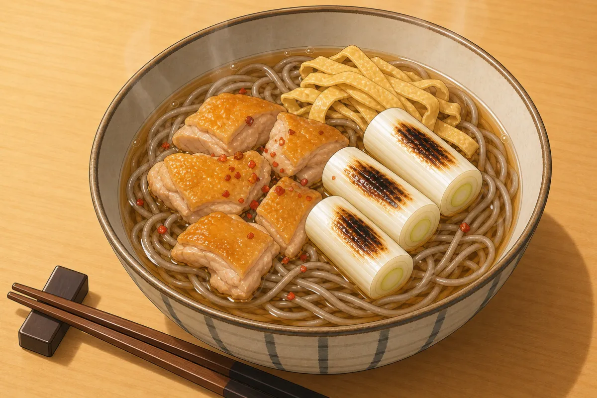 Tori nanban soba (chicken & leek soba)