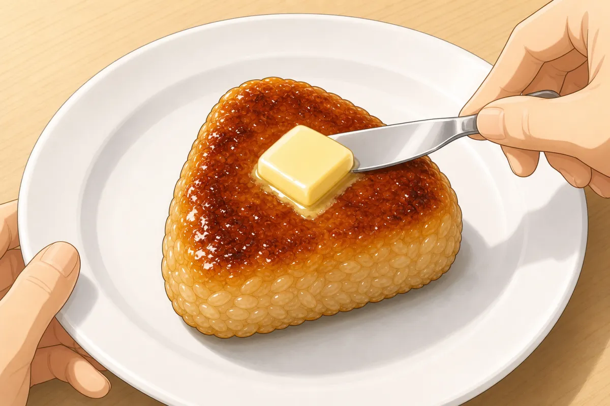 A pat of butter on each one, straight from the pan.