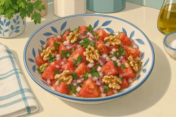 Gavurdağı (tomato–walnut salad)